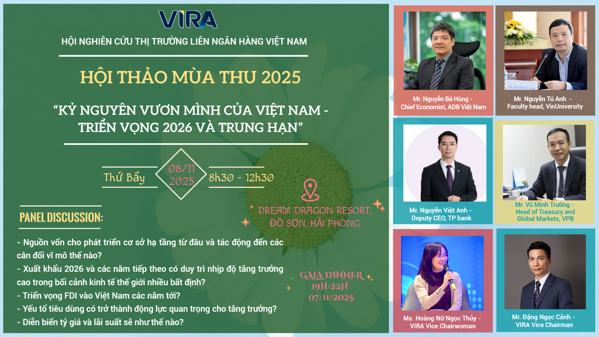 Hội thảo Mùa Thu 2025: "Kỷ nguyên vươn mình của Việt Nam – Triển vọng 2026 và trung hạn""